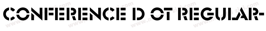 Conference D OT Regular字体转换